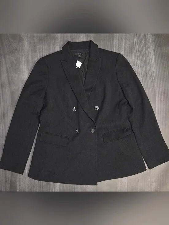 Ann Taylor Black Jacket Womens 12 Blazer NWT