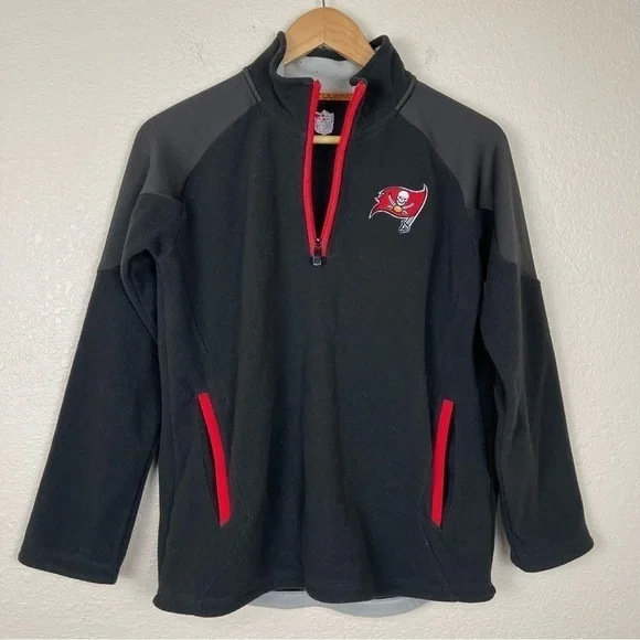 NFL Tampa Bay Buccaneers Long Sleeve 1/4 Zip Pullover Size Medium Women