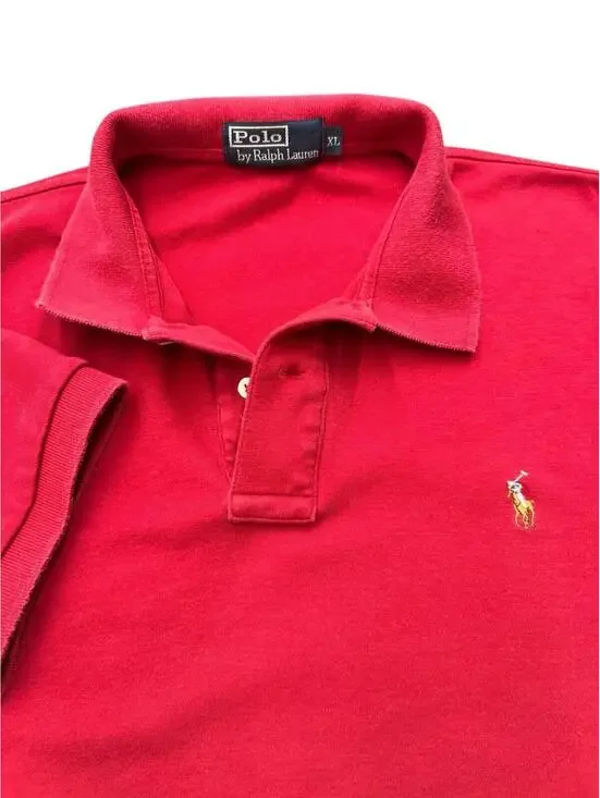 Polo Ralph Lauren Red Classic Fit Polo Shirt Men’s XL Pony Logo Preppy