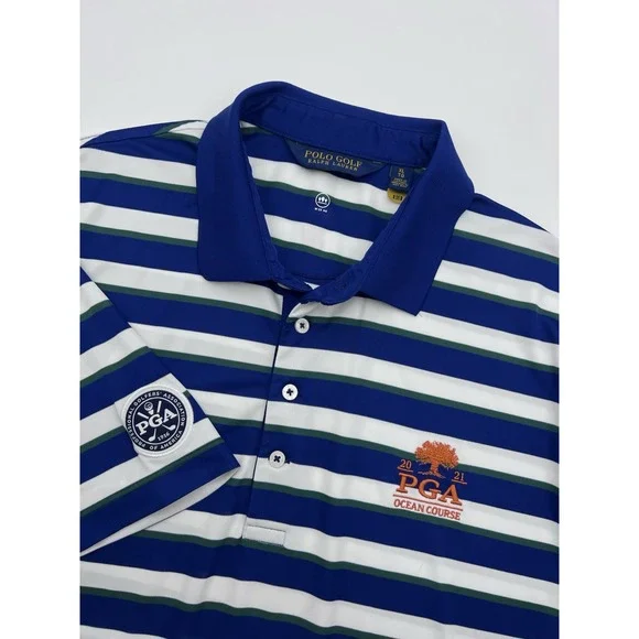 Polo Ralph Lauren 2021 PGA Ocean Course Performance Golf‎ Shirt Sz Men XL