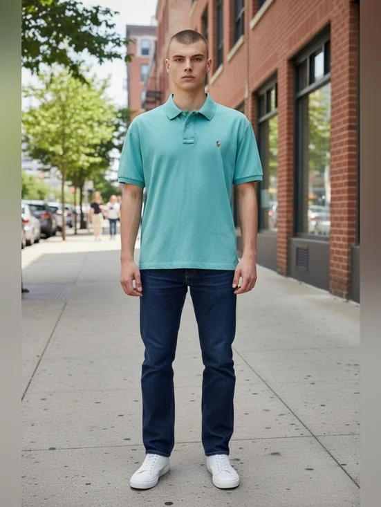 Ralph Lauren Men's Size Large Pima Soft Touch Polo Shirt