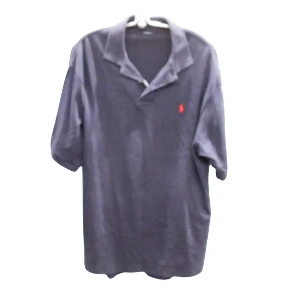 Ralph Lauren Polo‎ Shirt Men's Navy Blue Short Sleeve Embroidered Pony Size XL
