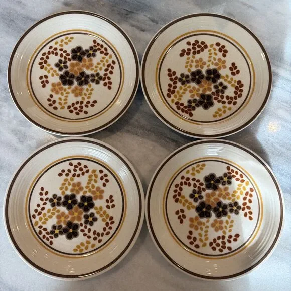 Franciscan‎ Toffee 4 Lunch Salad Plates 8 1/4