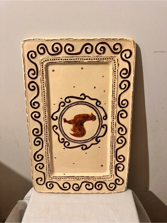 Rooster Design Serving Platter