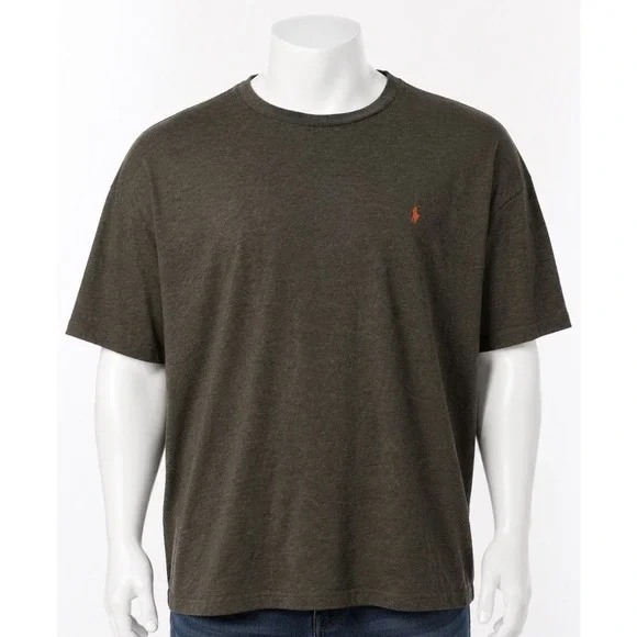 RALPH LAUREN POLO Men's NEW Short Sleeve T Shirt 3XB XXXL Heathered Brown