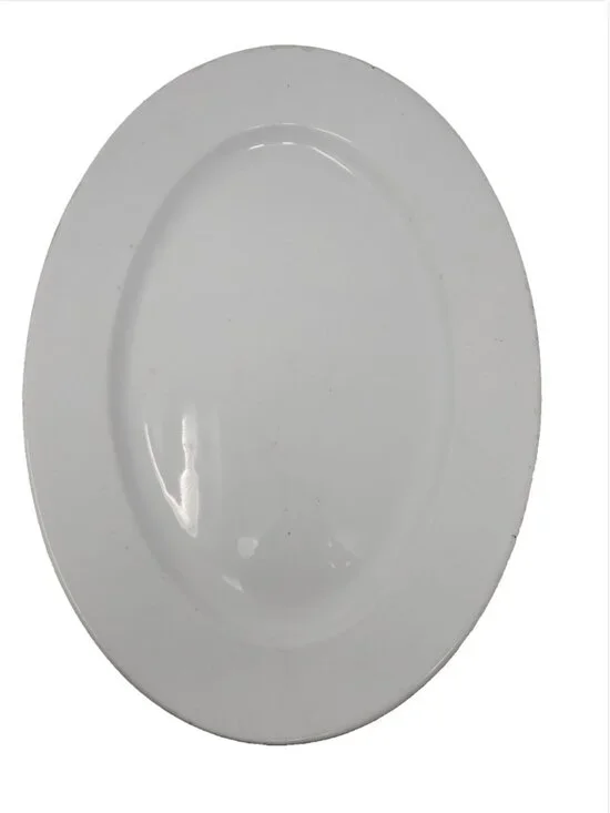 Antique 19th c 1850 Victorian White Ironstone Oval Serving Platter T&R Boote 17