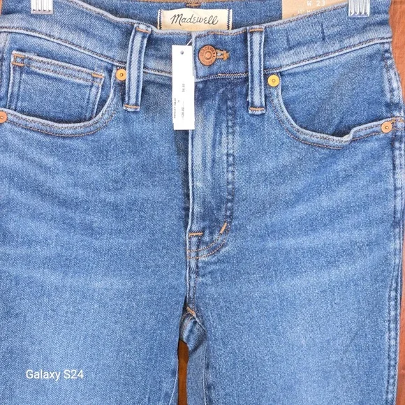 Madewell 10 High-Rise Skinny Jeans‎ Yardley Wash Blue Stretch Denim W23 NEW
