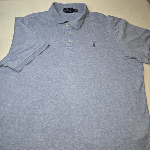 Polo Ralph Lauren XL Classic Fit Pony Logo Blue Polo Soft Cotton Preppy Golf Men