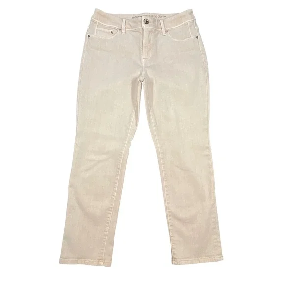 Chico's Pink So Slimming Girlfriend Crop Jeans Women 00