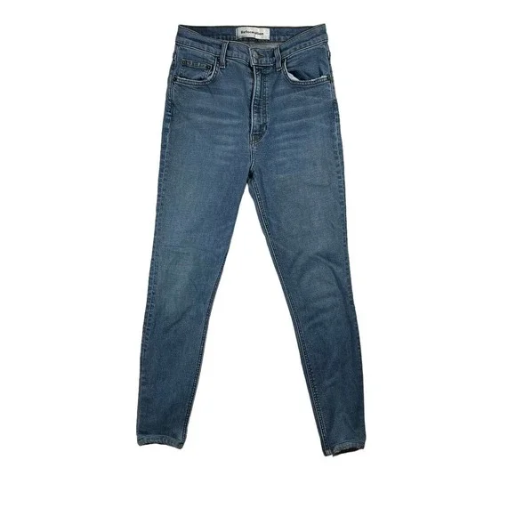 Reformation Women's High & Skinny Denim Jeans in Rhine Blue‎ Size 27