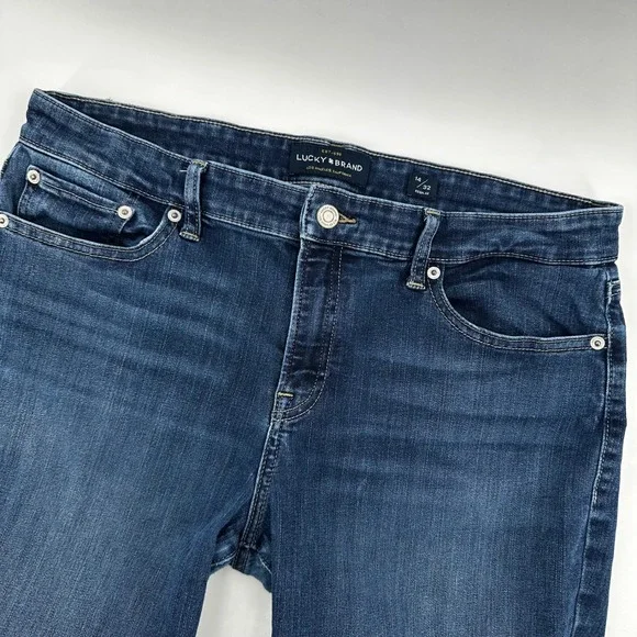 Lucky Brand Sweet Boot Jeans Womens 14/32 Regular Wash Denim Blue‎