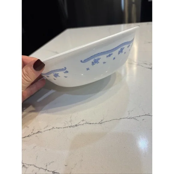 Corelle MORNING BLUE 1 QT  Vegetable Serving large Bowl 8.5