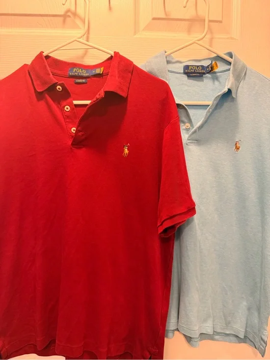 Ralph Lauren Polo Pack: Red & Light Blue Classic Short-Sleeve Polos