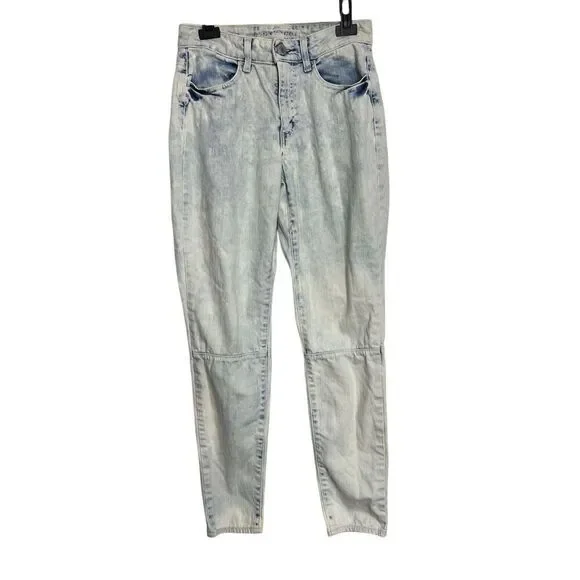 American Eagle Jeans Womens Size 6 Blue Jeggings Hi-Rise Acid Wash Stretch Denim