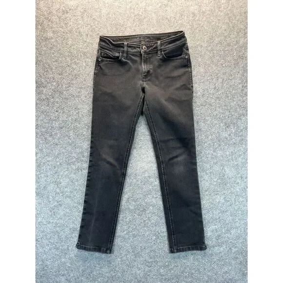 DL1961 Jeans Women's 27 Angel‎ Mid Rise Skinny Ankle Black Stretch Denim Pants