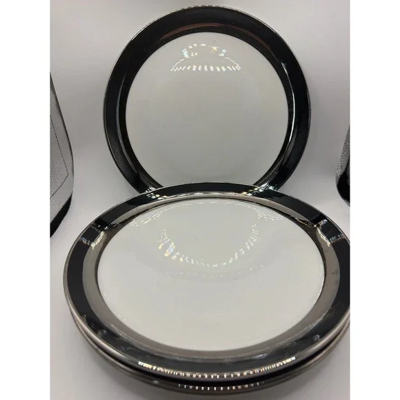 4 Gemini Fine China Salad Plates Gemini Pattern-3515