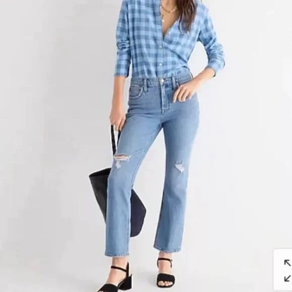 J. Crew Demi Boot Crop Jeans‎ Size 29T Tall Denim