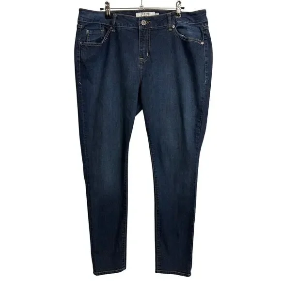 Torrid Jeans Womens 16R Blue Dark Wash Classic Skinny Stretch Denim