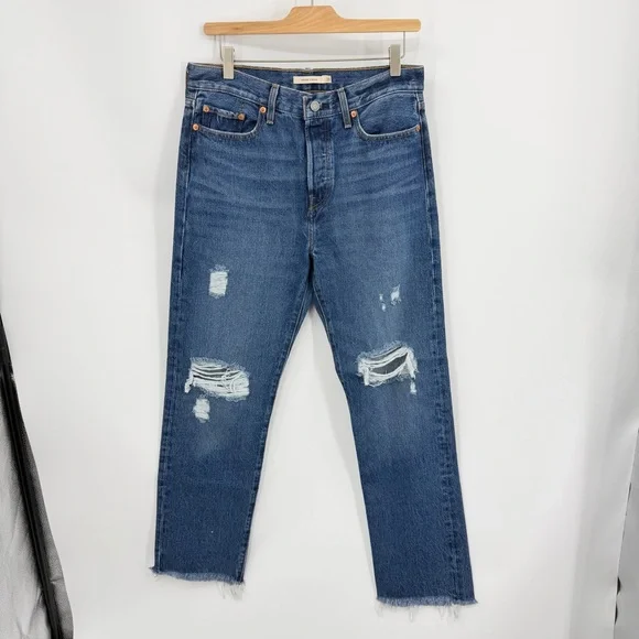 Levi’s jeans wedgie straight‎ high rise button fly 34964-0160 size 29