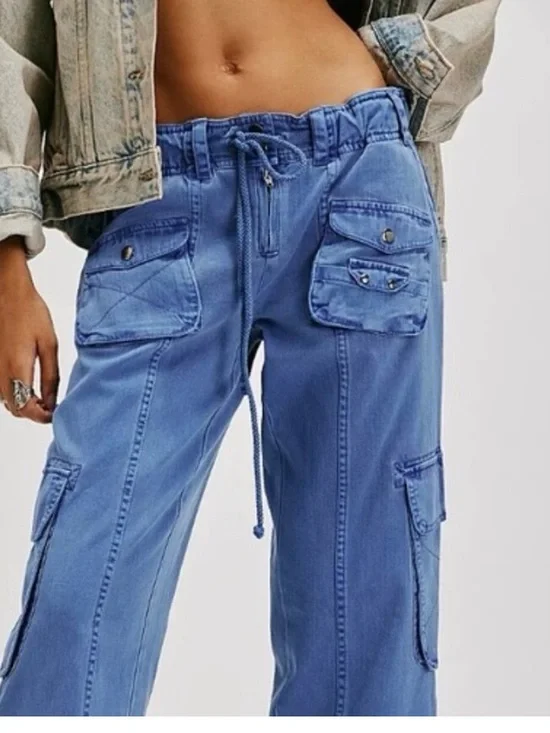FREE PEOPLE TAHITI CARGO PANTS BRAND NEW WITH TAGS SIZE XL