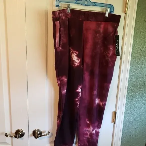NEW VOGO Athletica tye dyed‎ moisture wicking leggings 2X 3X