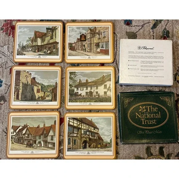 Pimpernel Place Mats -Old English Inns Cork Backs 9