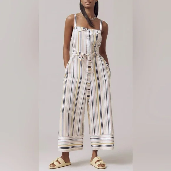 Maeve Easy Sleeveless Shirting Jumpsuit‎