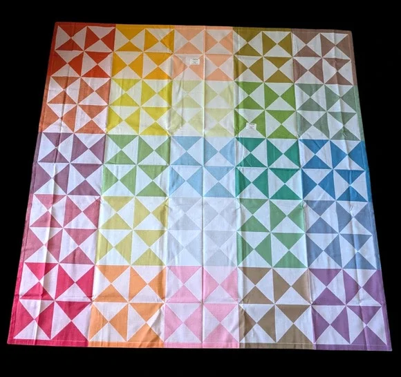 Le Jacquard Francais Origami Tablecloth Nwot Multicolor 100% Cotton 55 x 55
