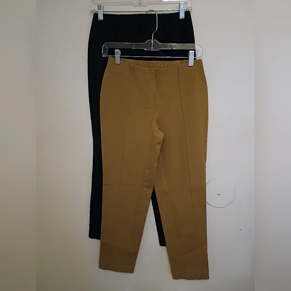 2 Pairs Of J.Jill Slim Leg Stretch‎ Cropped Women's Pants Sz XS