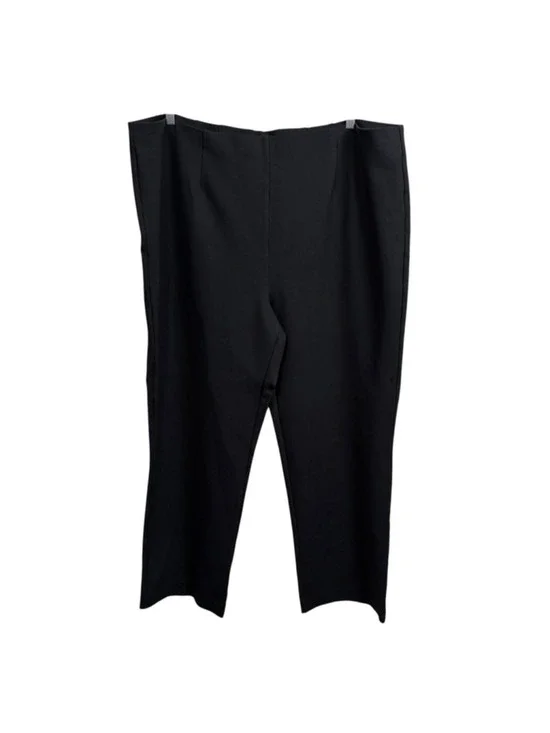 Coldwater Creek‎ Black Pull On Straight Leg Pants Women’s 3X Stretch