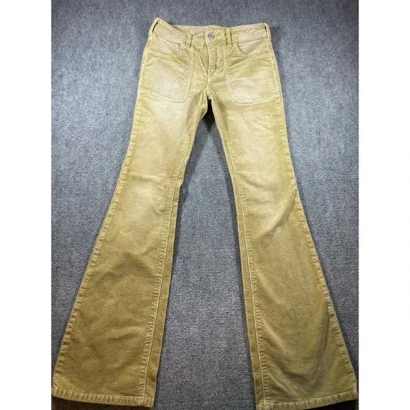 Pilcro by Anthropologie Women's Corduroy Flare Pants Size 25