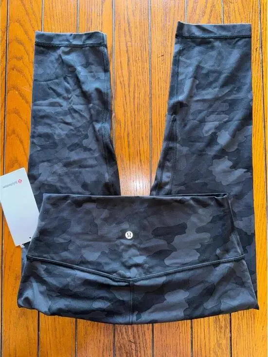 Lululemon Align High Rise 21” Heritage Camo Black H3DC Size 10 NWT