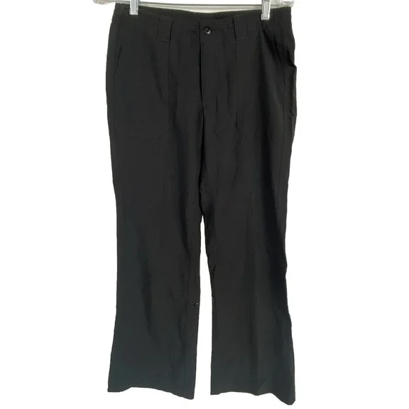 Patagonia Hiking‎ Pants Women's Size 8 Black Convertible Roll Up Leg