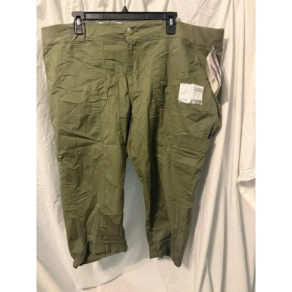 Lee Riders‎ Midrise Utility Skimmer Pants Lichen Green 20W M Flexible Waist