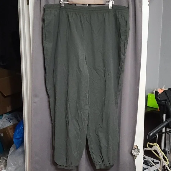 Good American‎ Womens RWP Athletic Pants Gray Elastic Drawstring Sz 5/2X EUC