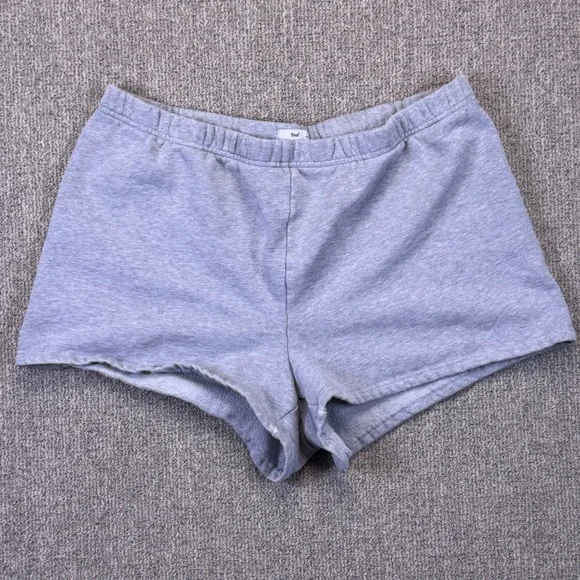 TNA Grey Lounge‎ Shorts Womens Large Elastic Waist Cozy Casual Athleisure