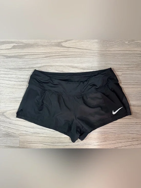 Nike Dri-FIT Women’s M Black Running Shorts Lined Athletic Workout Yoga