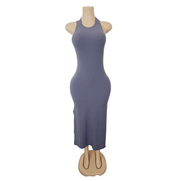 Lululemon, Elegant and Comfortable Sleeveless‎ Midi Dress, Women, Size 6, Grey