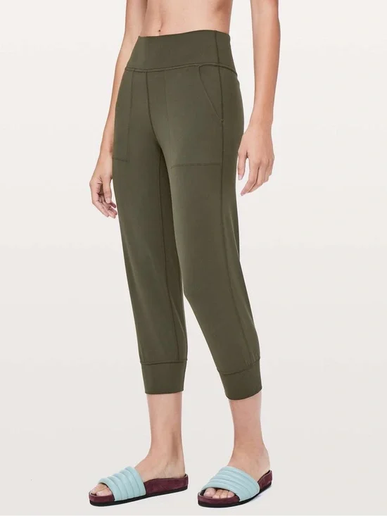 Lululemon Dark Olive  Align Jogger Crop *23