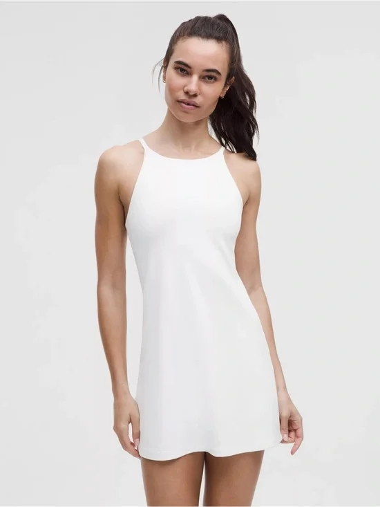 🆕🤍 Lululemon Align High Neck Dress C/D Cup - White