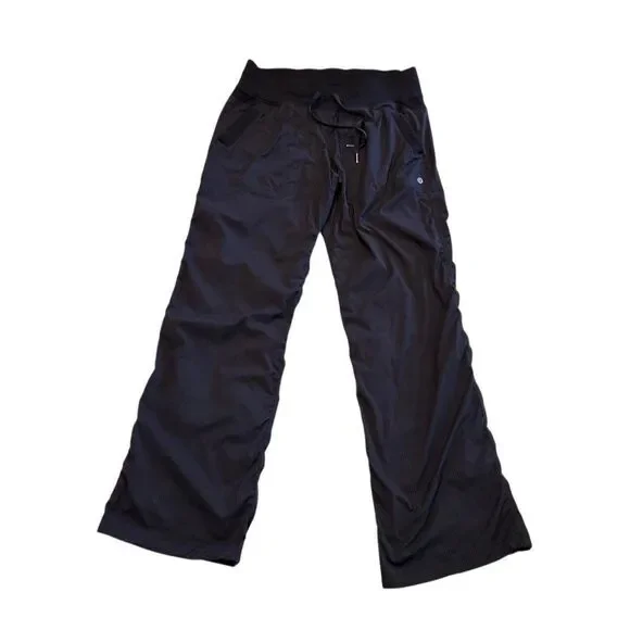 Lululemon Dance Studio Womens Cropped Pants Size 10 Black Excellent Condition