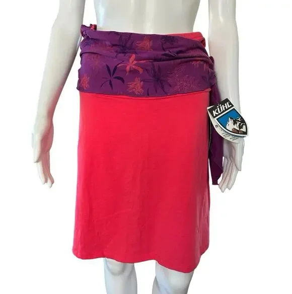 Kuhl Kai Convertible Skirt Top Womens S Geranium NWT Halter Strapless 6128