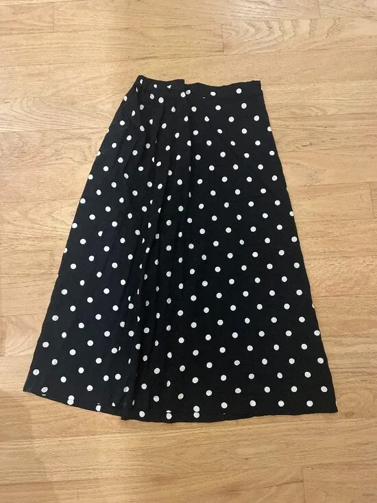 Black Polka Dot Skirt