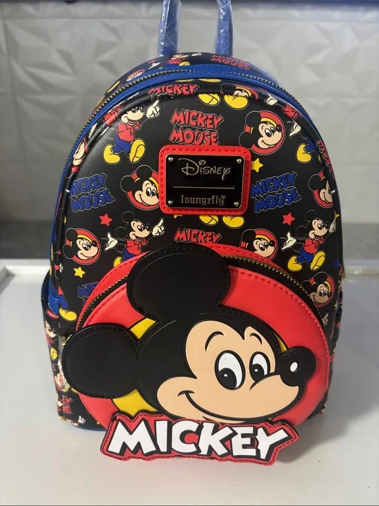 NEW Disney Loungefly Limited Edition Mickey Mouse Black, Red  Backpack
