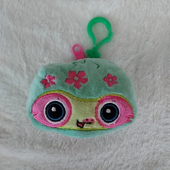 Radz Plusheez 2017 cute green mini bag clip on coin purse