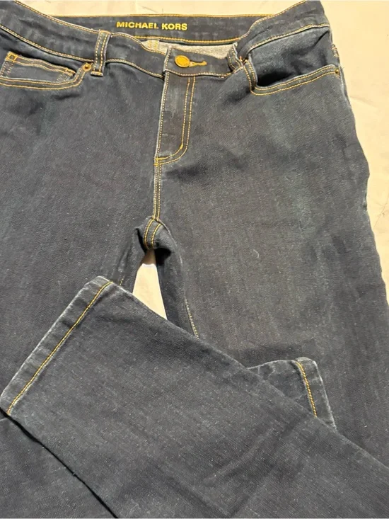 Michael Kors Men's Navy Slim Jeans with Contrast Stitching