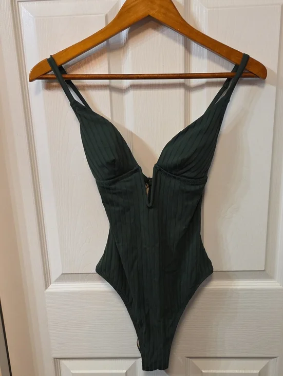 Shade & Shore Green One-Piece Swimsuit