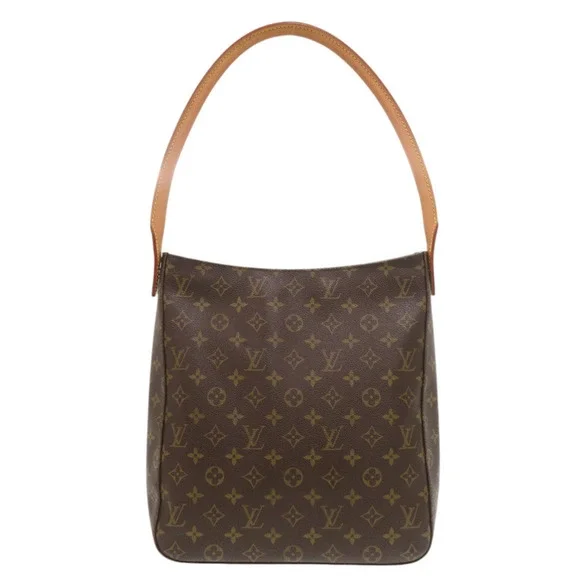 LOUIS VUITTON Brown Monogram Looping GM Shoulder Bag