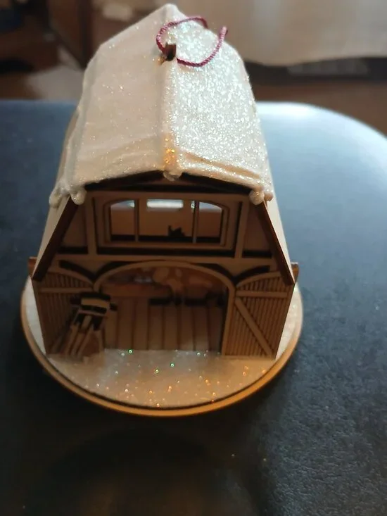 Old World Christmas 2019 Ginger Cottage Wooden Ornament 4
