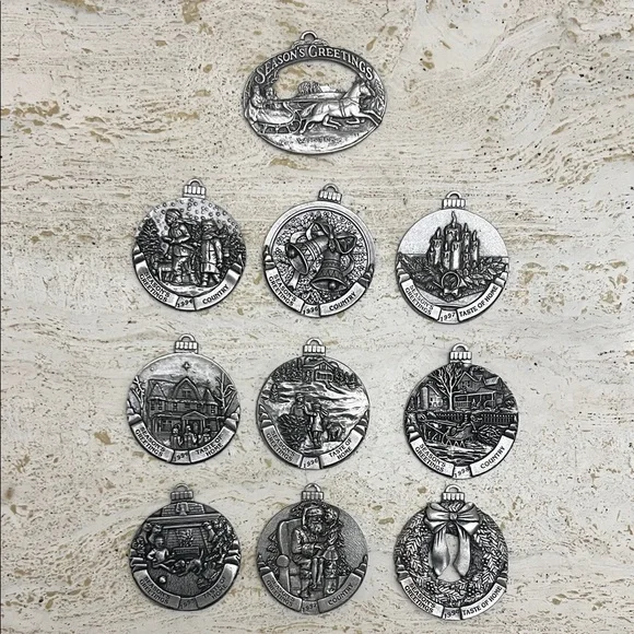 10 Vintage pewter ornaments | Country magazine Season’s Greetings